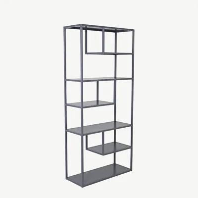 Helehall metallriiul Staal asümmeetriliste tasanditega, 85 × 35 × 188 cm - 18076-205