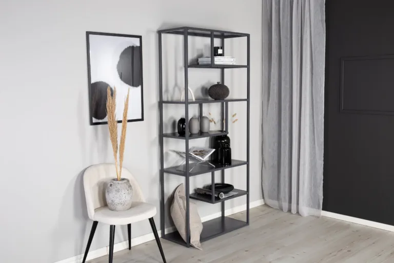 Helehall metallriiul Staal asümmeetriliste tasanditega, 85 × 35 × 188 cm - 18076-205