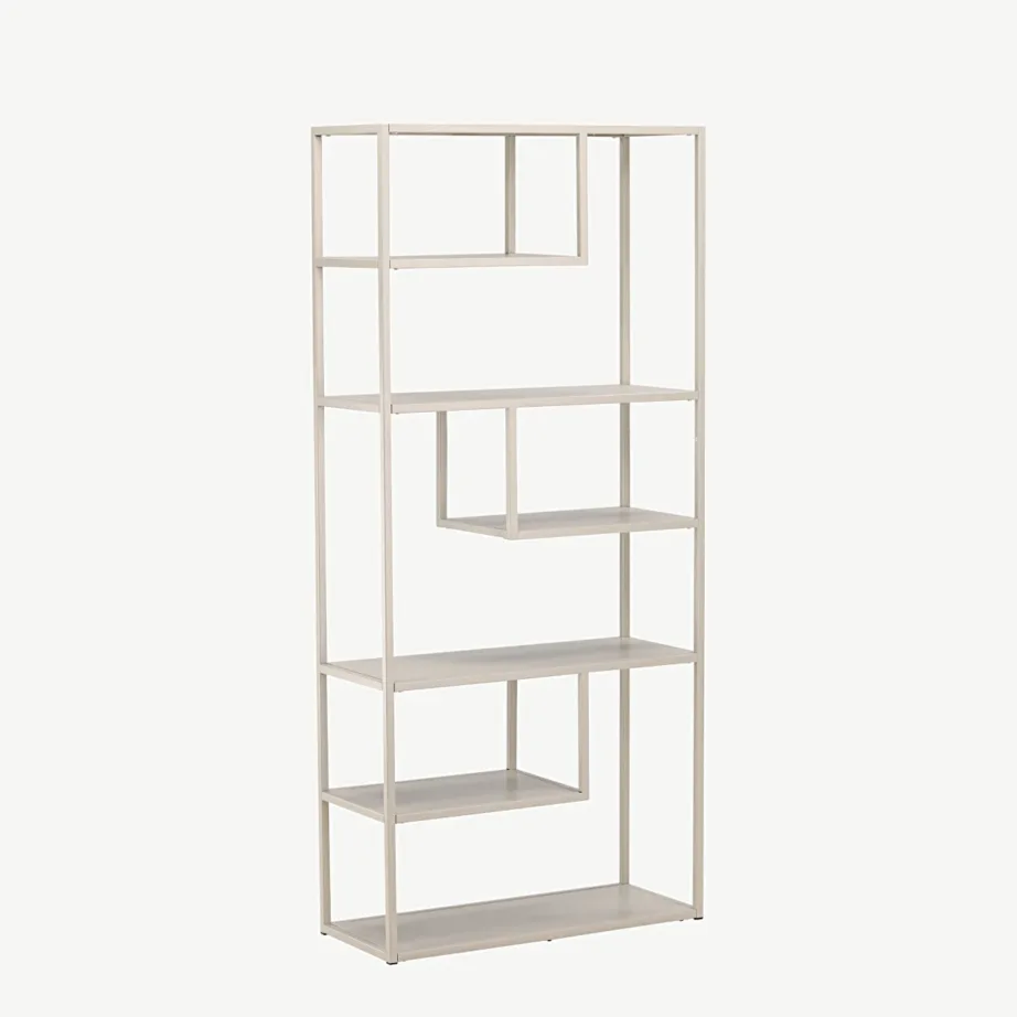 Beežist terasest avatud raamaturiiul Staal sarjast, 18076-250 – 4