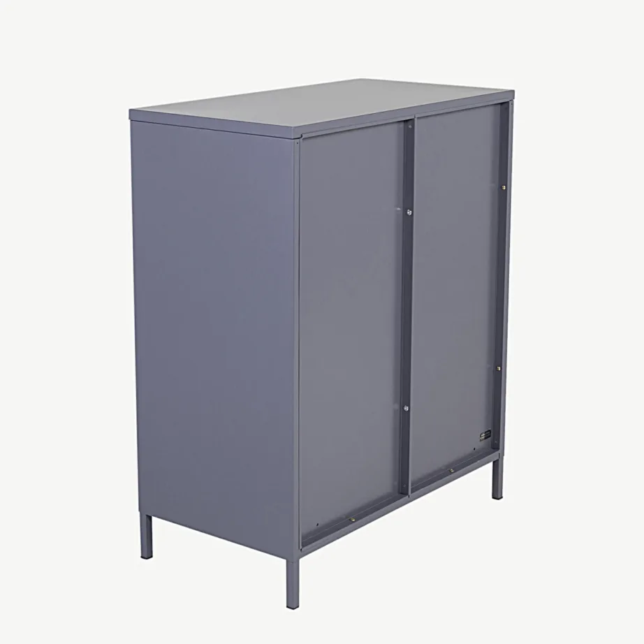 Helehall terasest madal vitriinkapp Acero kollektsioonist klaasustega, 18077-205 – 2