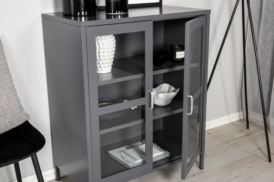 Helehall terasest madal vitriinkapp Acero kollektsioonist klaasustega, 18077-205 – 7