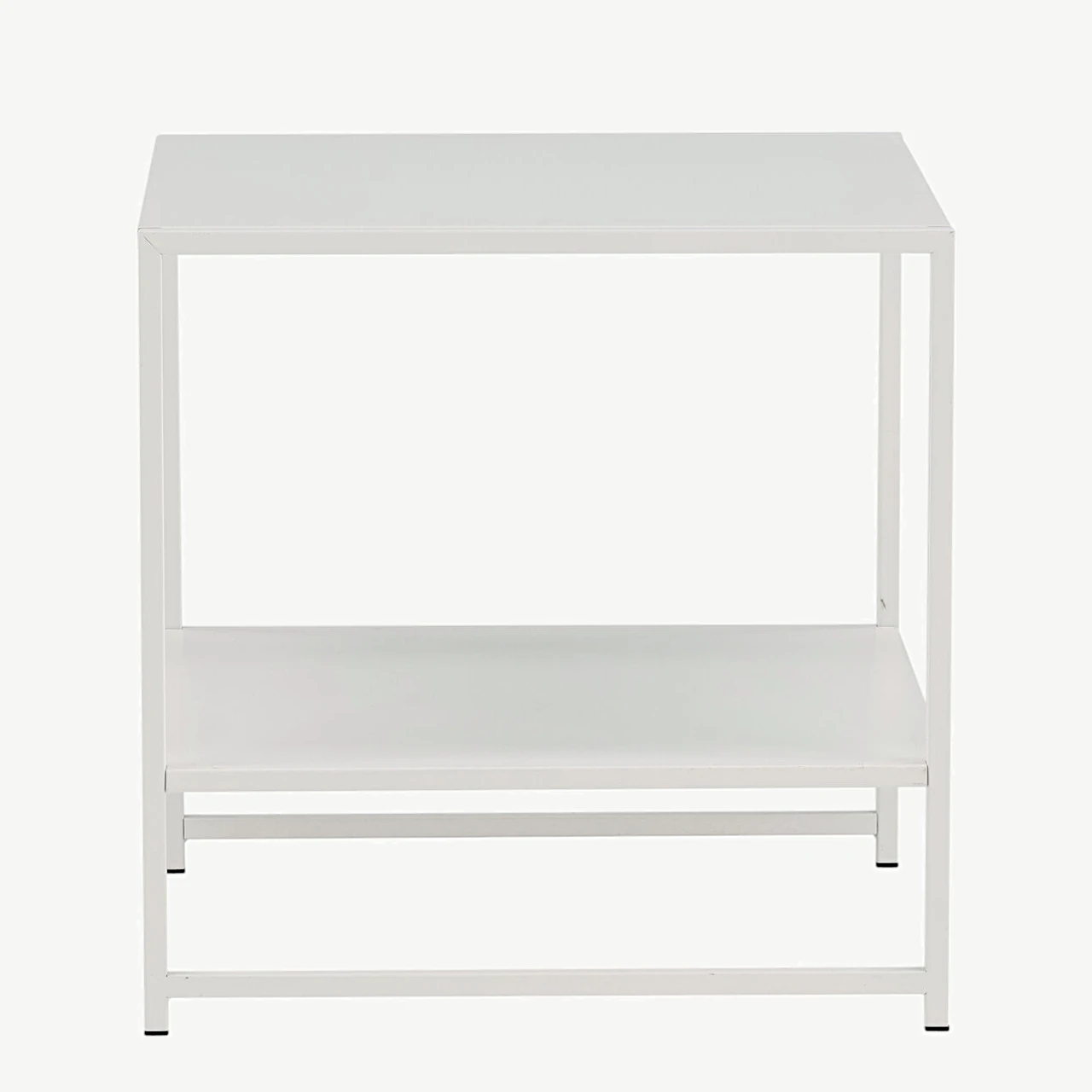 Minimalistlik valge terasest abilauake Staal riiuliga, 50x50 cm - 18080-201