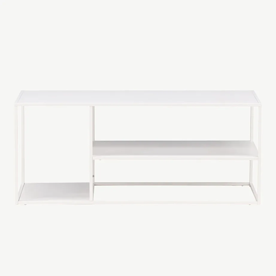 Valgest terasest Staal kohvilaud kolme riiuliga, 18081-201 – 4