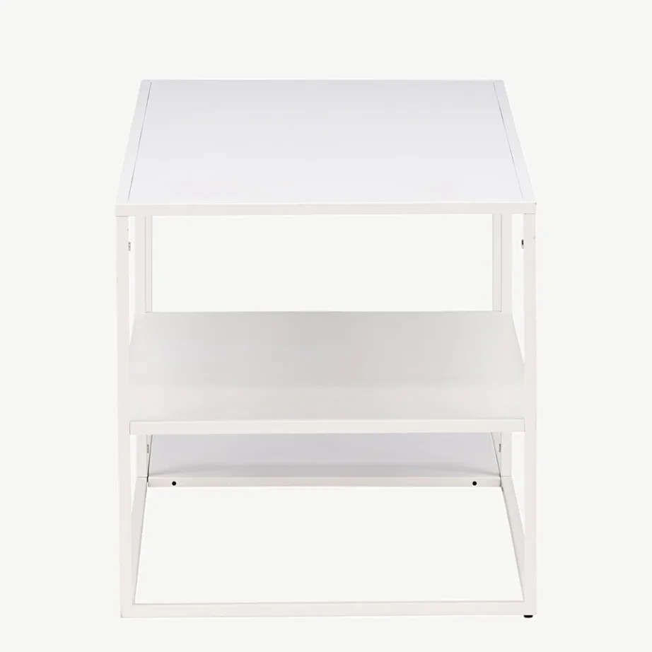 Valgest terasest Staal kohvilaud kolme riiuliga, 18081-201 – 7