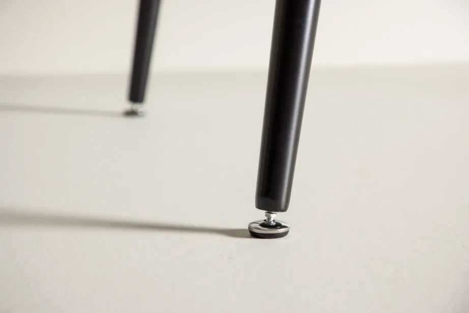 Ristkülikukujuline söögilaud Dipp mustast MDF-ist, terasjalgadega (180 × 90 cm), 18102-888 – 10