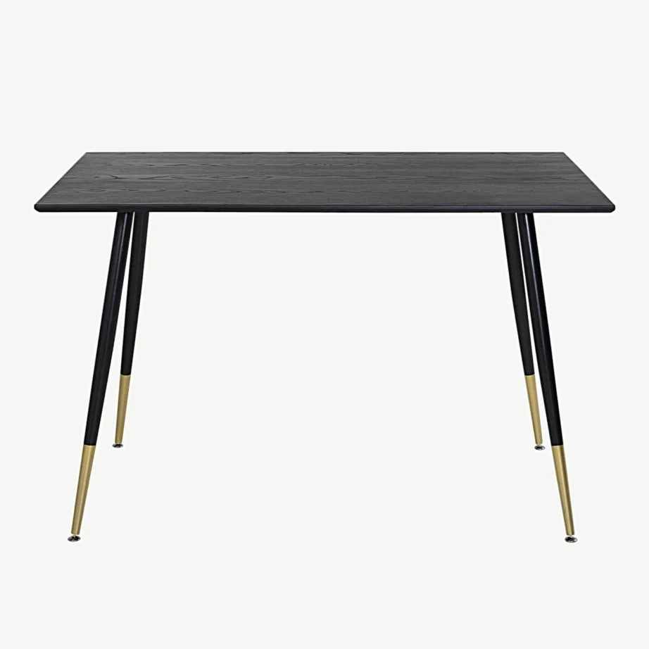 Must söögilaud Dipp MDF-spooniga ja terasjalgadel, 120×85 cm, 18103-188 – 3