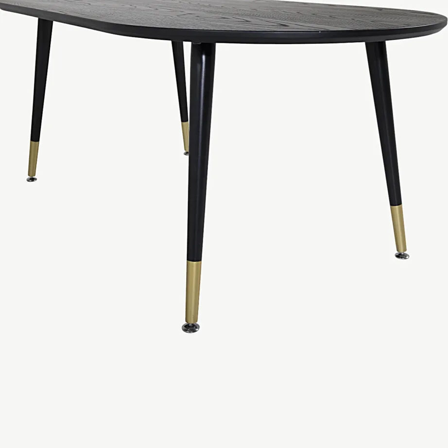 Must spoonviimistlusega sohvalaud Dipp messingdetailidega, 120 × 60 cm, 18104-188 – 5