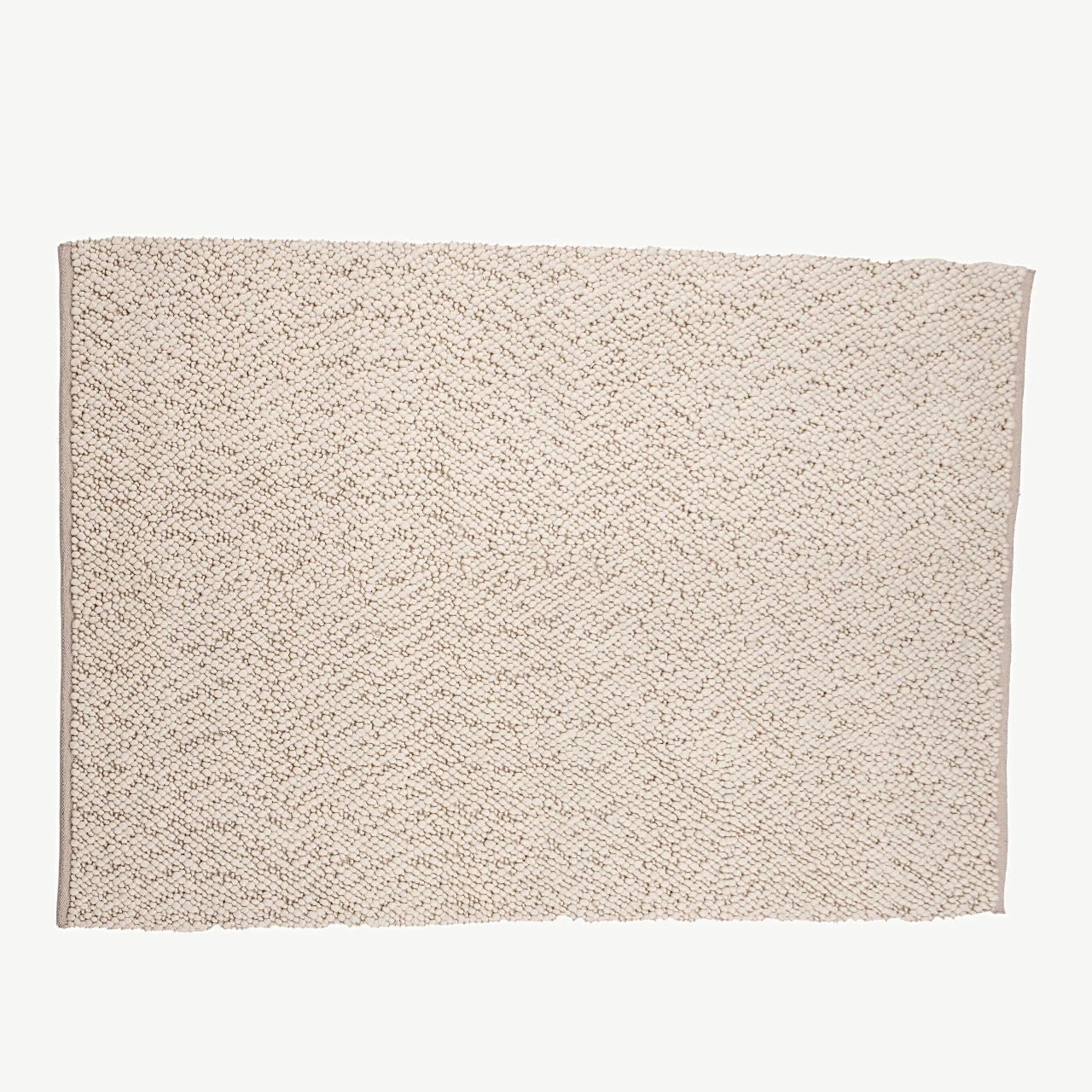 Käsitööna kootud valge villavaip Jajru, 300 × 200 cm - 18137-330