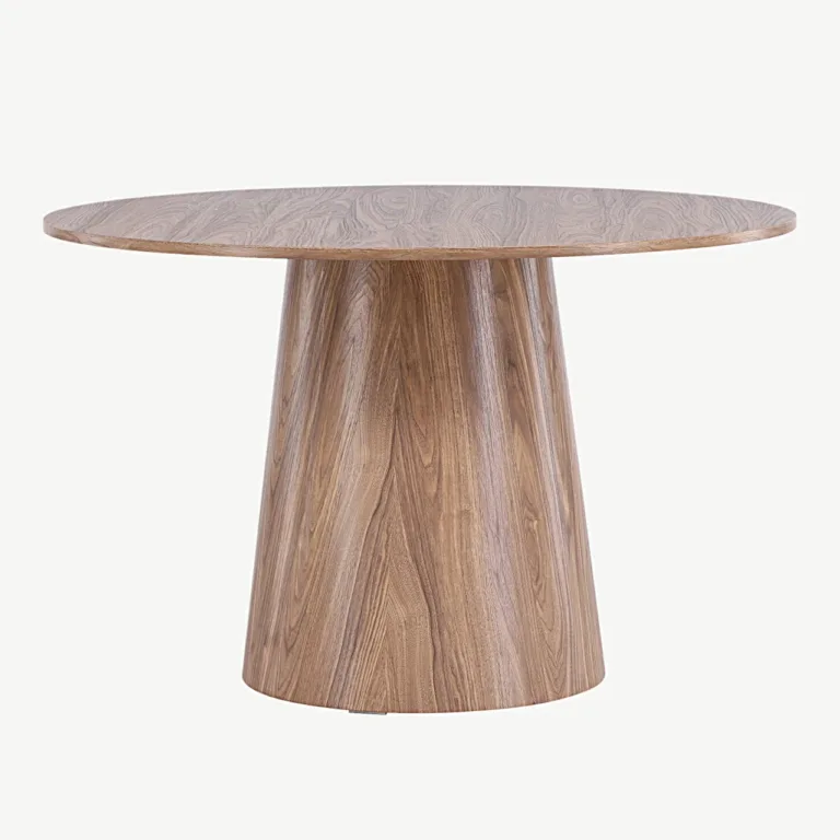 Ümmargune MDF-söögilaud Lanzo, naturaalne, ø120 cm - 18903-000