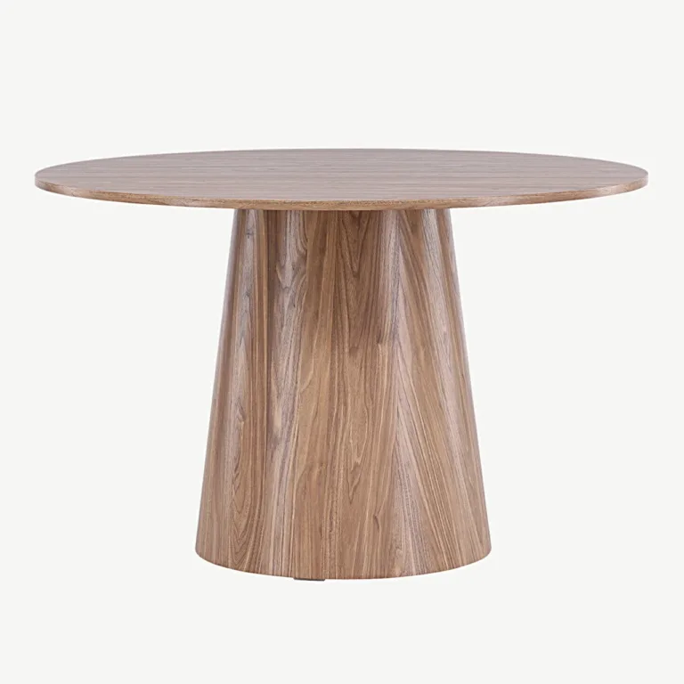 Ümmargune MDF-söögilaud Lanzo, naturaalne, ø120 cm - 18903-000