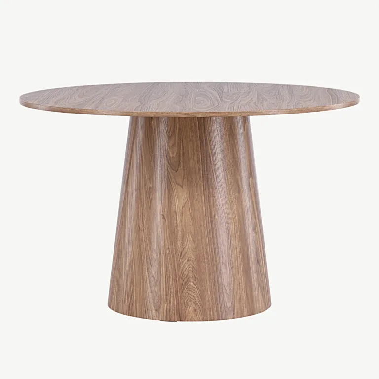 Ümmargune MDF-söögilaud Lanzo, naturaalne, ø120 cm - 18903-000