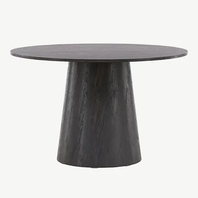 Ümmarguse kujuga söögilaud Lanzo, mokka MDF, Ø120 cm - 18903-001
