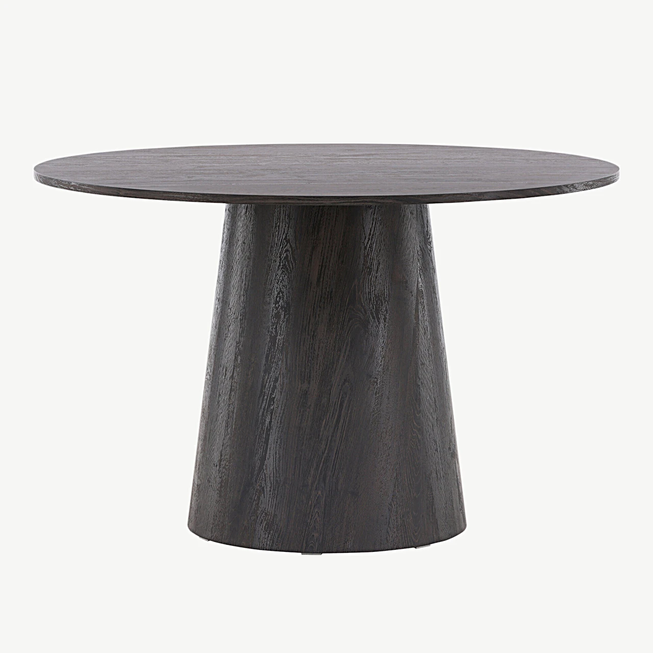 Ümmarguse kujuga söögilaud Lanzo, mokka MDF, Ø120 cm - 18903-001