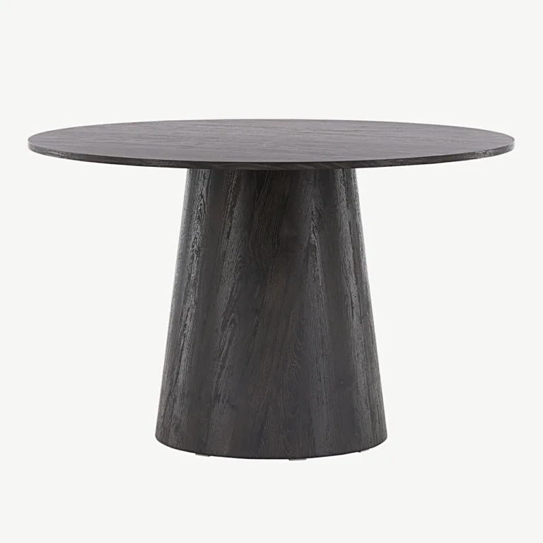 Ümmarguse kujuga söögilaud Lanzo, mokka MDF, Ø120 cm - 18903-001