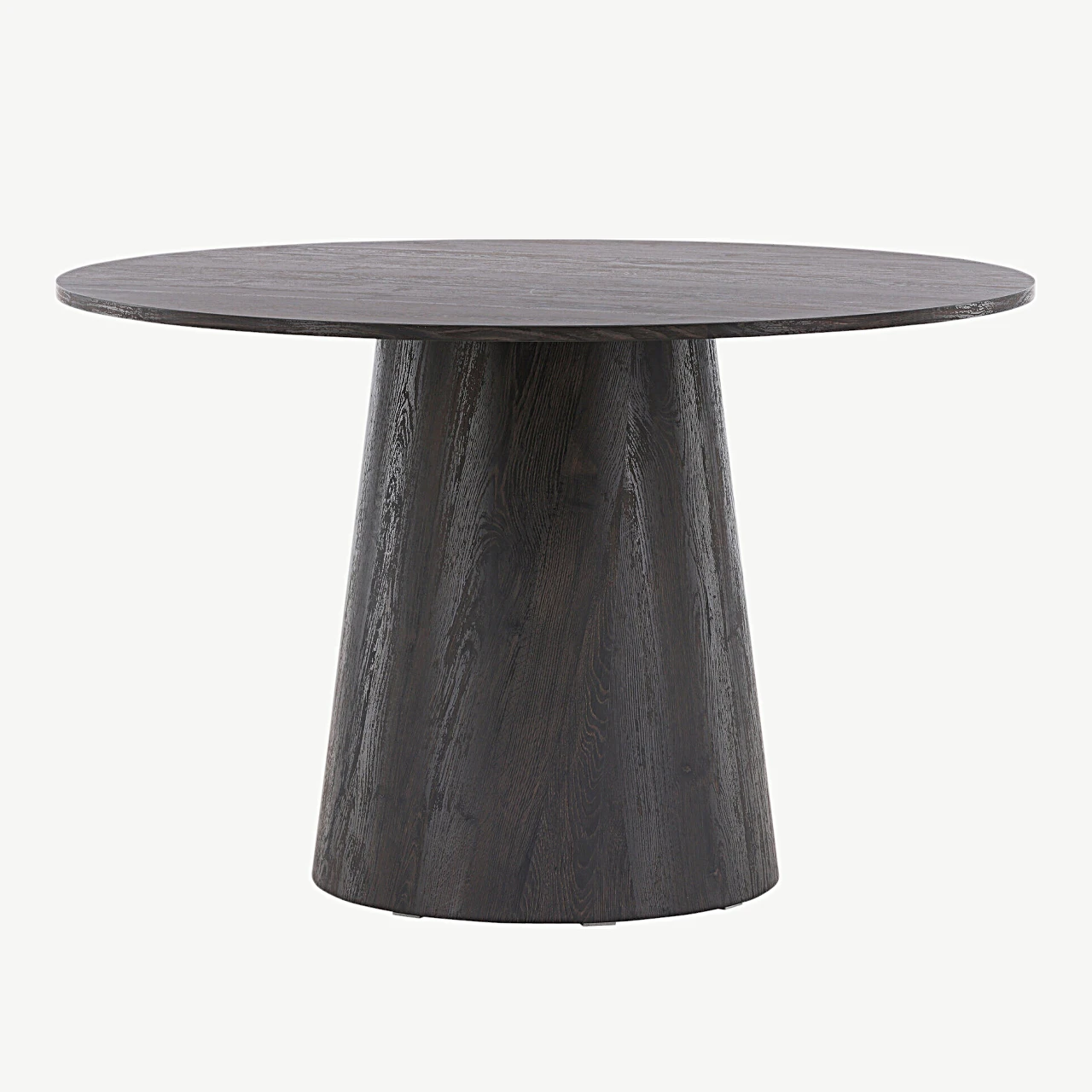 Ümmarguse kujuga söögilaud Lanzo, mokka MDF, Ø120 cm - 18903-001