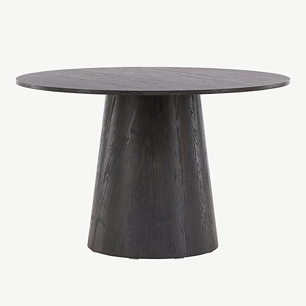 Ümmarguse kujuga söögilaud Lanzo, mokka MDF, Ø120 cm - 18903-001