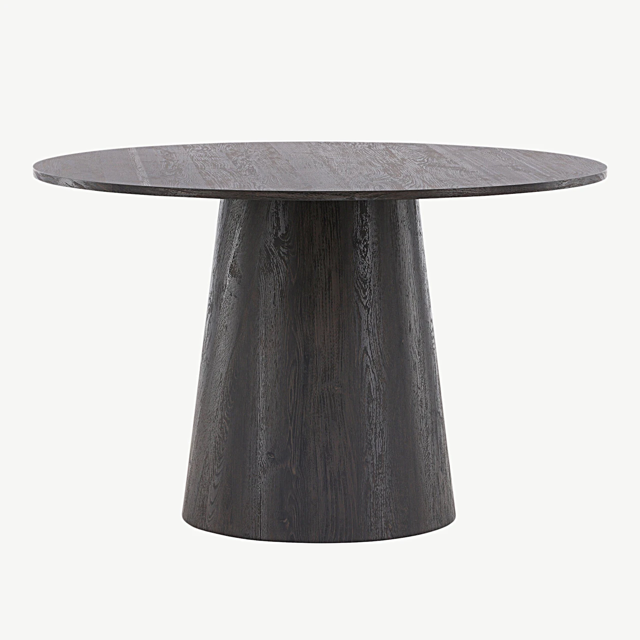 Ümmarguse kujuga söögilaud Lanzo, mokka MDF, Ø120 cm - 18903-001