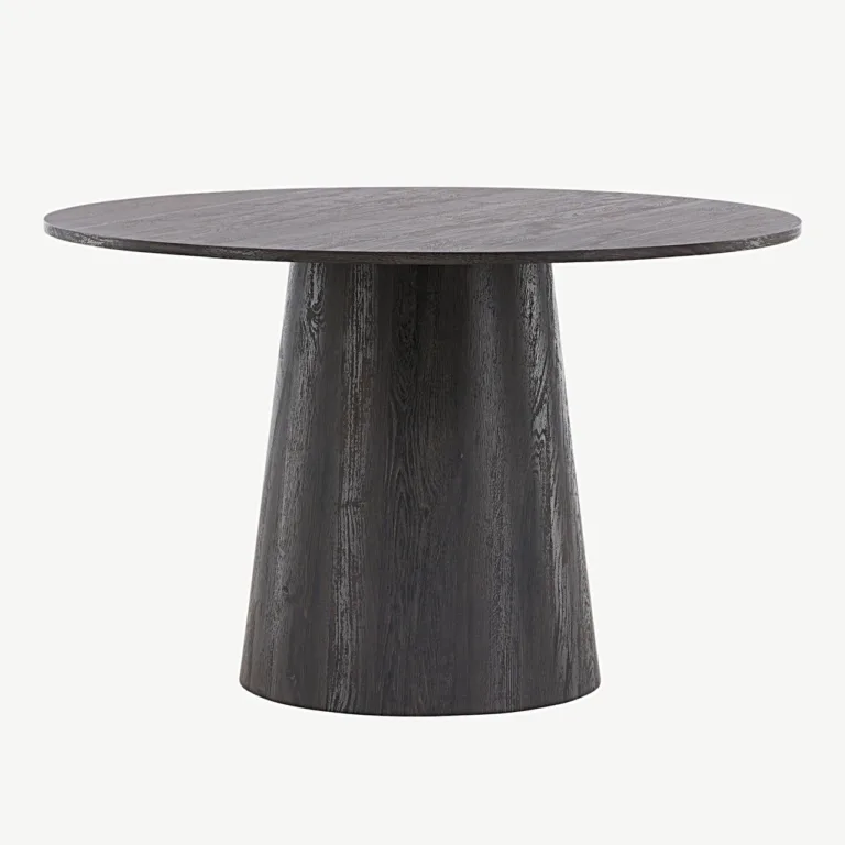 Ümmarguse kujuga söögilaud Lanzo, mokka MDF, Ø120 cm - 18903-001