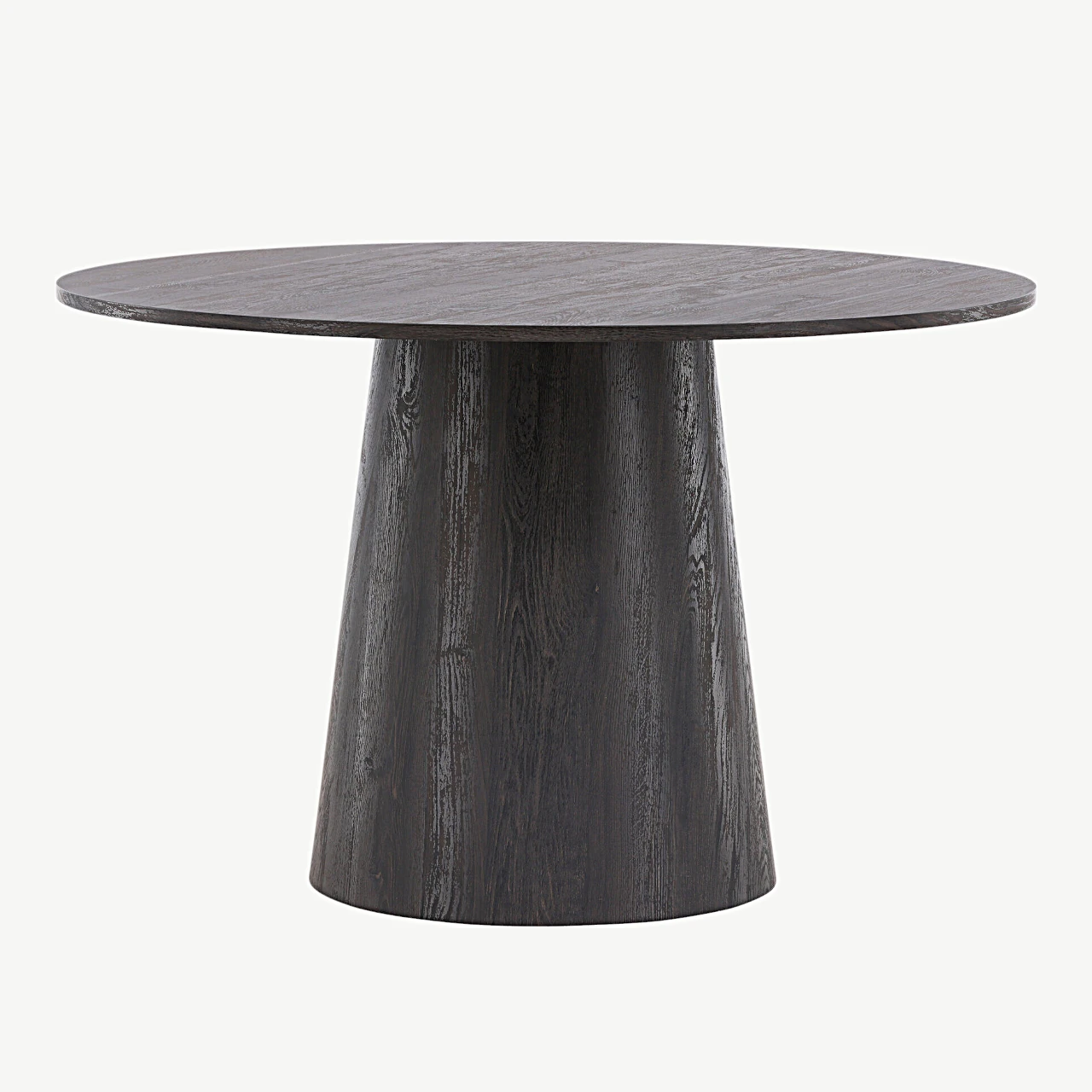 Ümmarguse kujuga söögilaud Lanzo, mokka MDF, Ø120 cm - 18903-001