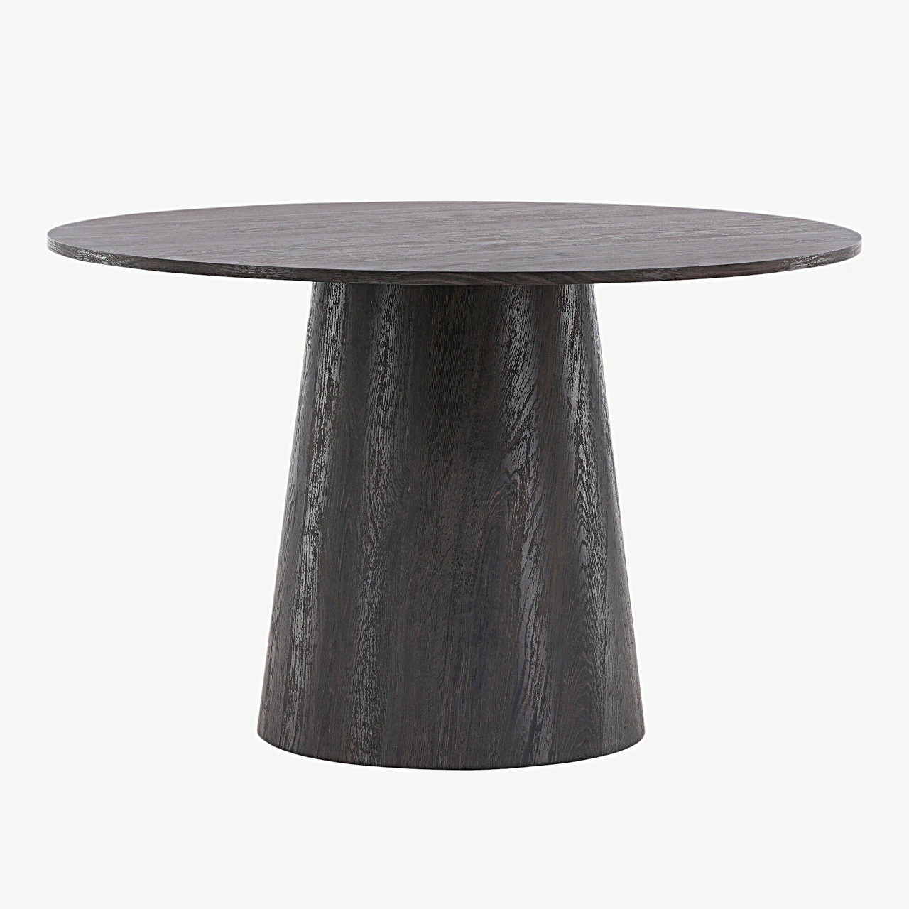 Ümmarguse kujuga söögilaud Lanzo, mokka MDF, Ø120 cm - 18903-001