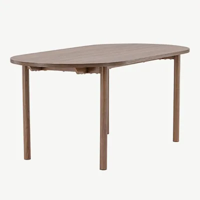 Andy ovaalne söögilaud, MDF, looduslik, 180x90 cm - 18905-000