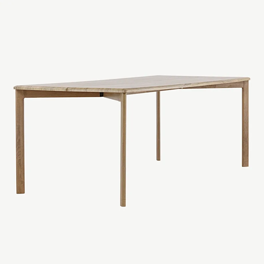 Põhjamaine söögilaud Damon, valge MDF, 200×90 cm, 18906-401