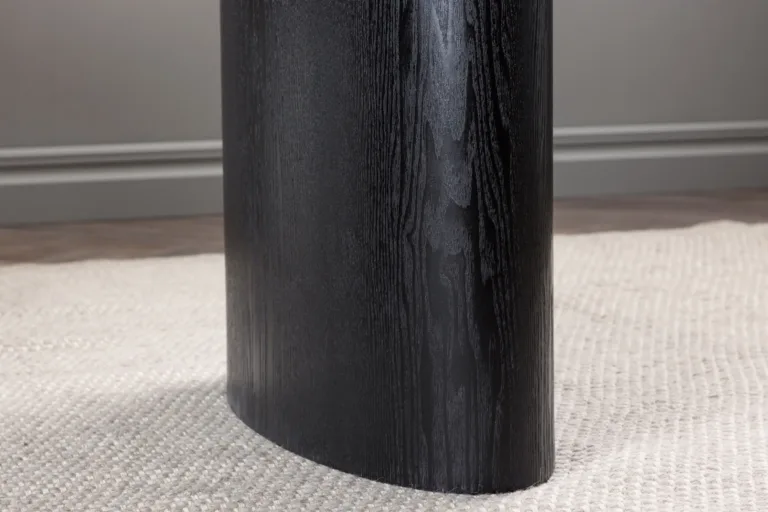Isolde ovaalne must MDF-söögilaud, 180 × 90 cm - 18907-881