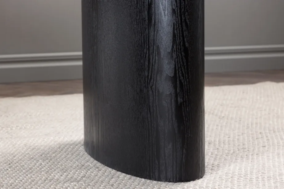 Isolde ovaalne must MDF-söögilaud, 180 × 90 cm, 18907-881 – 11