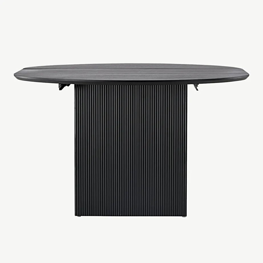 Pikendatav ümmargune söögilaud Matilda, must MDF (ø130/180 cm), 18908-458 – 7