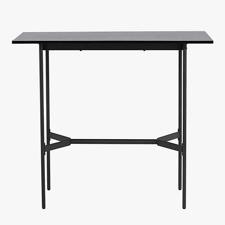 Must MDF-ist baarilaud Rax, terasest jalgadega (120 × 60 cm), 19099-458 – 4