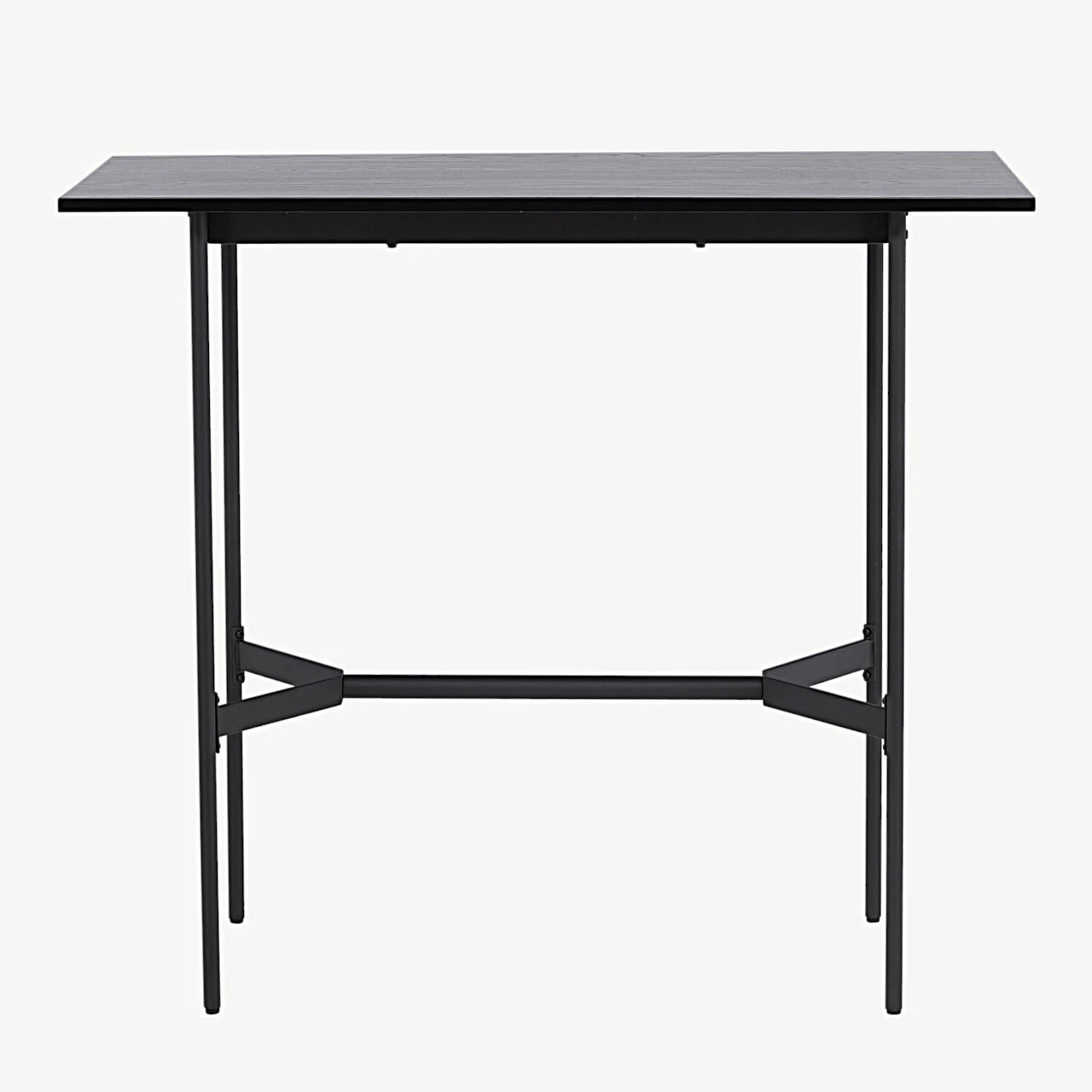 Must MDF-ist baarilaud Rax, terasest jalgadega (120 × 60 cm) - 19099-458