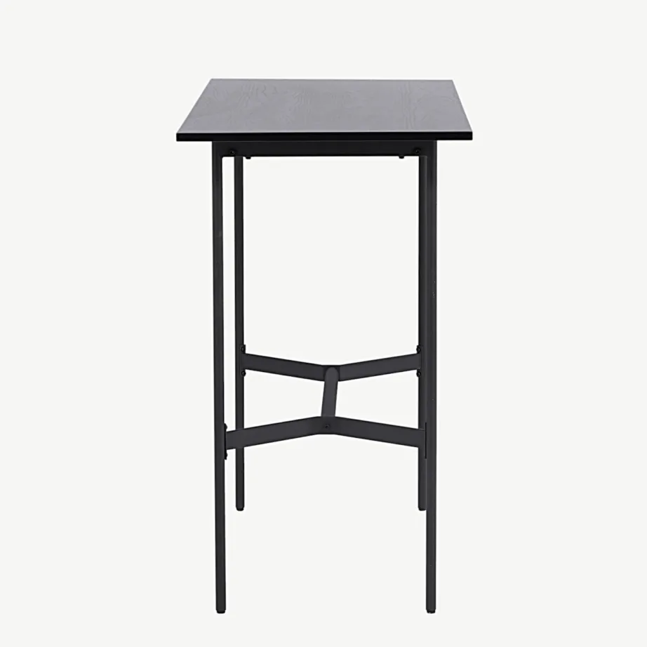 Must MDF-ist baarilaud Rax, terasest jalgadega (120 × 60 cm), 19099-458 – 7