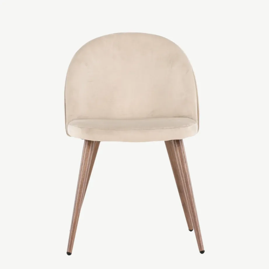 Beež sametist söögitool terasjalgadega Venture Home’ilt, 19224-102 – 5