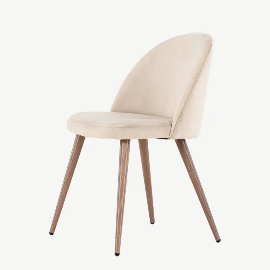 Beež sametist söögitool terasjalgadega Venture Home’ilt, 19224-102 – 6