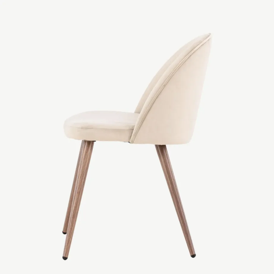 Beež sametist söögitool terasjalgadega Venture Home’ilt, 19224-102 – 7