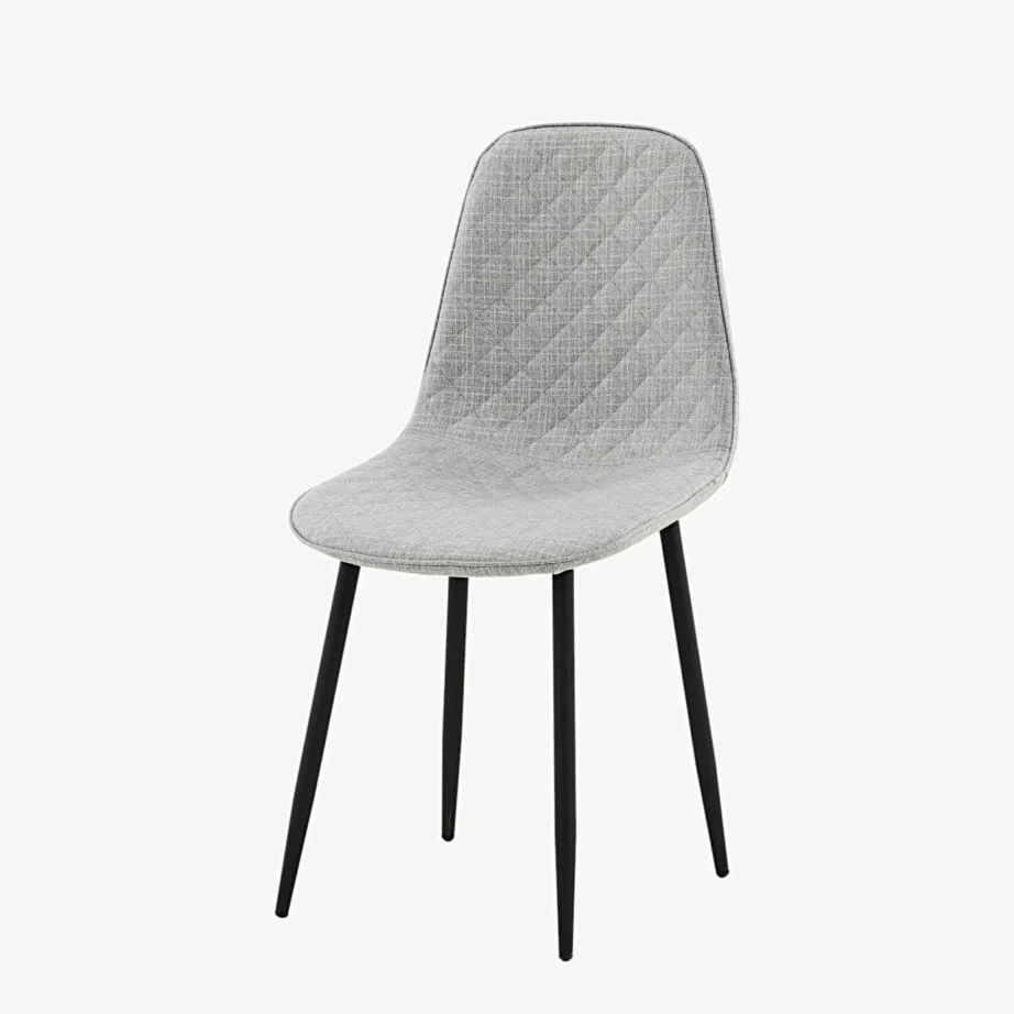 Hall polsterdatud söögitool Polar mustade terasjalgadega, 19246-995 – 5