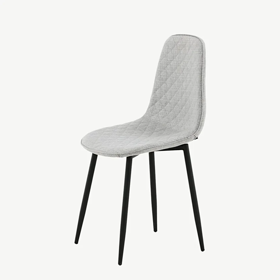 Hall polsterdatud söögitool Polar mustade terasjalgadega, 19246-995 – 6