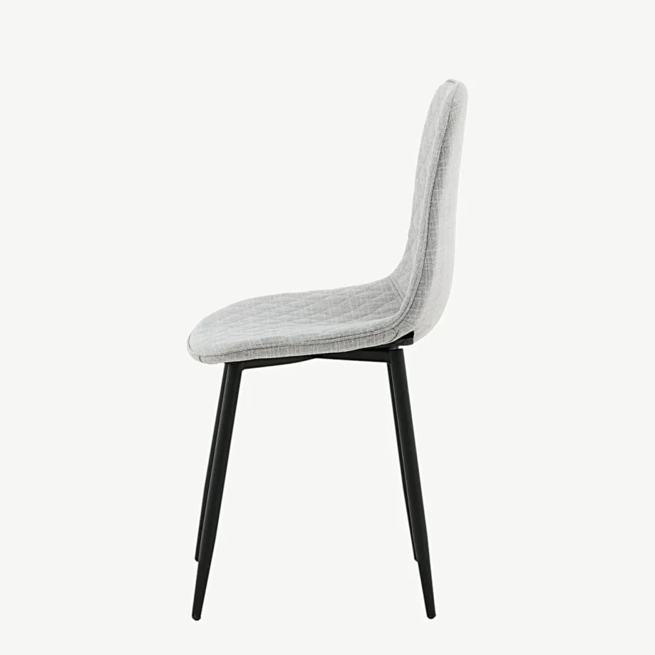 Hall polsterdatud söögitool Polar mustade terasjalgadega, 19246-995 – 7