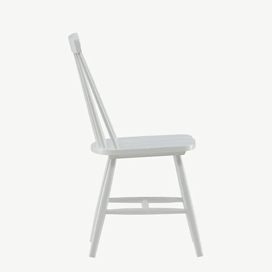 Valge kummipuidust pinnatool Lönneberga söögituppa, 19260-360 – 2