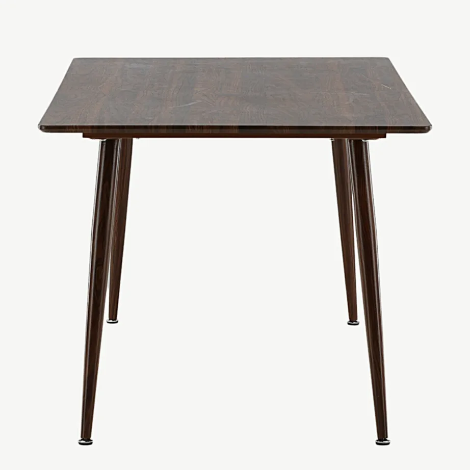 Pähklitooni söögilaud Polar (MDF, metallist jalad, 180×90 cm), 19888-444 - 2
