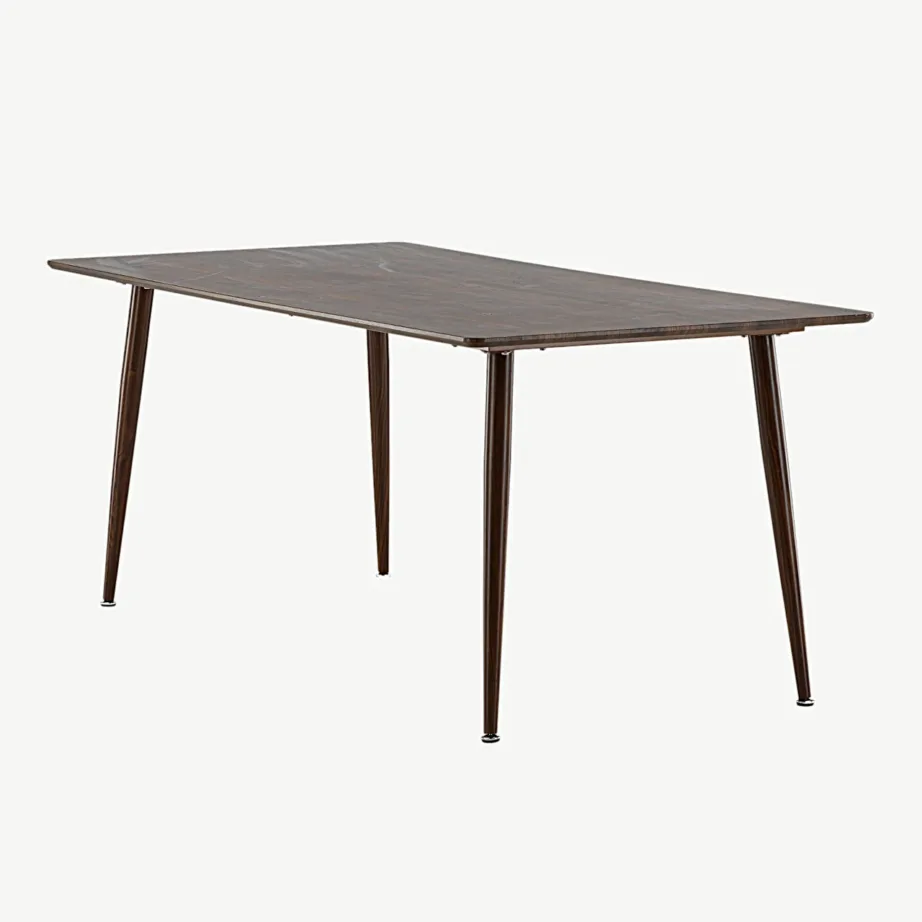 Pähklitooni söögilaud Polar (MDF, metallist jalad, 180×90 cm), 19888-444 - 6