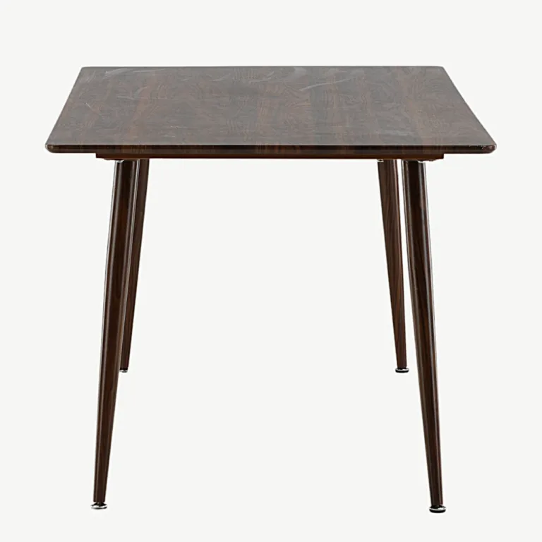Pähklitooni söögilaud Polar (MDF, metallist jalad, 180×90 cm) - 19888-444