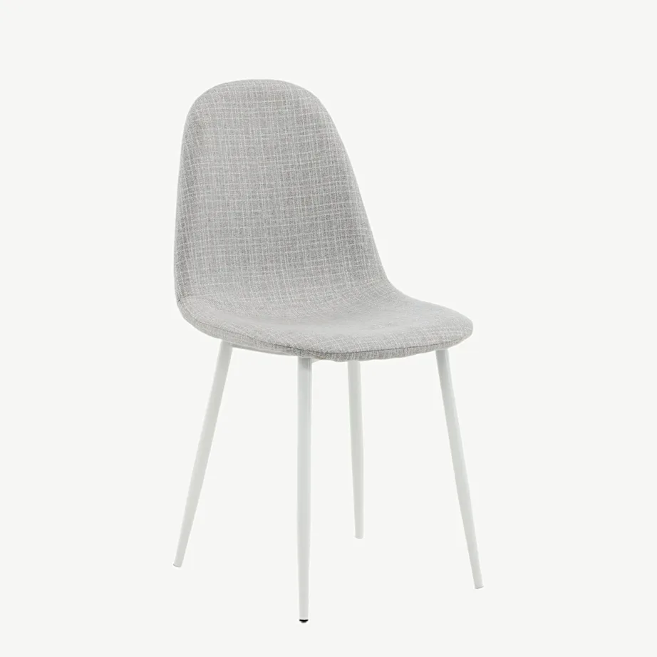 Hall polsterdatud söögitool Polar valgete metalljalgadega, 19902-005 – 3