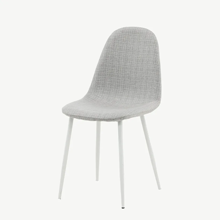 Hall polsterdatud söögitool Polar valgete metalljalgadega, 19902-005 – 5