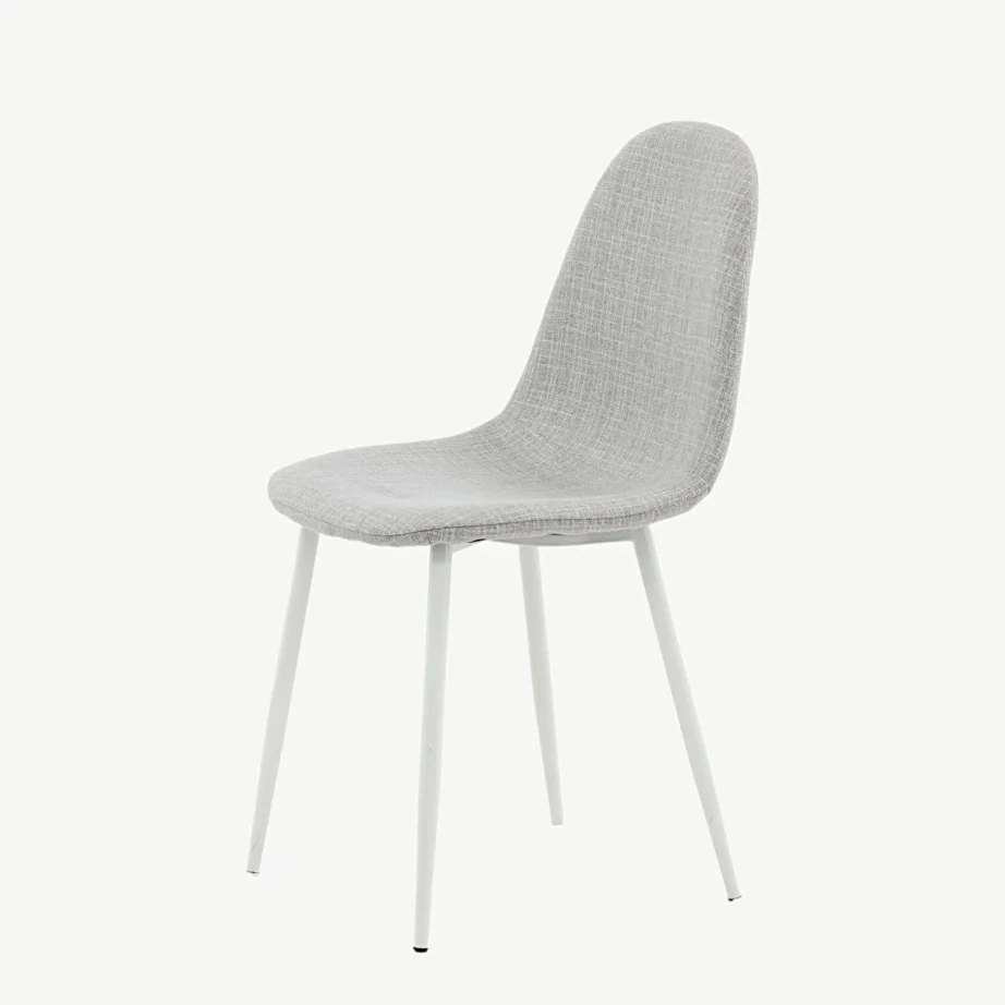 Hall polsterdatud söögitool Polar valgete metalljalgadega, 19902-005 – 6