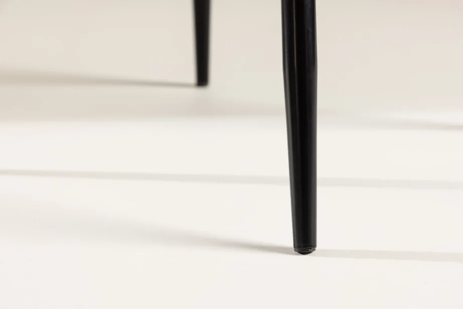 Polar pruunist kunstnahast söögitool, mustade metalljalgadega, 19902-438 – 10