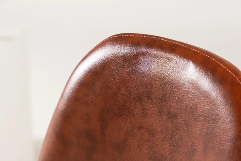 Polar pruunist kunstnahast söögitool, mustade metalljalgadega, 19902-438 – 11