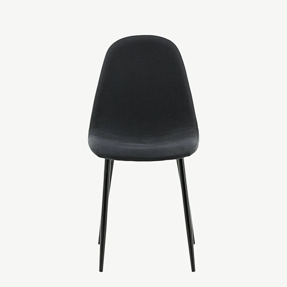 Polar musta polüesterkangaga söögitool, metalljalgadel, 19902-808 – 4