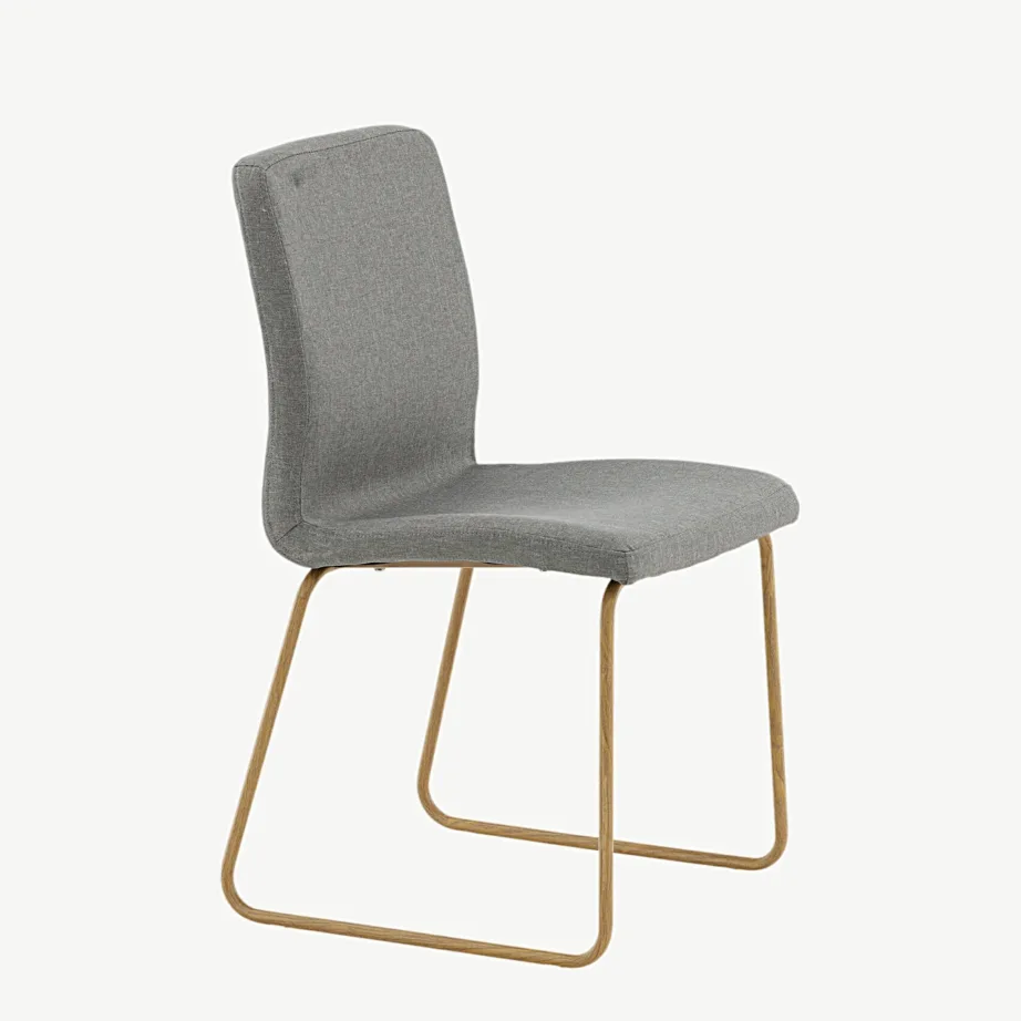 Hall polsterdatud söögitool Mace, tamme tooni metallraamiga, 19904-991 – 3