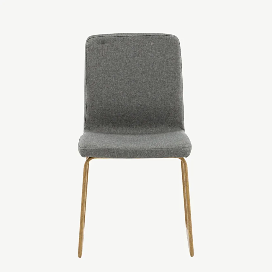 Hall polsterdatud söögitool Mace, tamme tooni metallraamiga, 19904-991 – 4